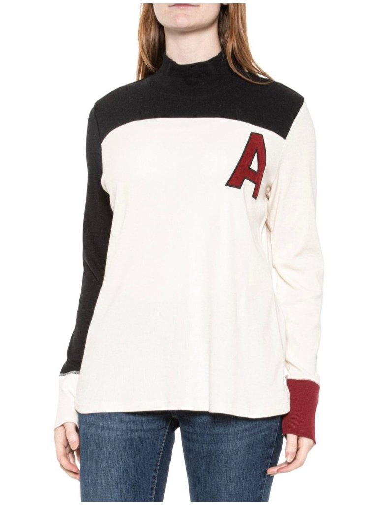 Alp N Rock Retro Mock Neck Ski Top Size Xl Embroidered Long Sleeve $220 Nwt